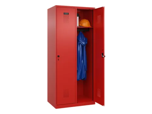 locker,HxBxD 1850x800x500mm,2vak,vak B 400mm,draaigrendel