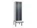 locker met bank,voor scheiding van kleding,HxBxD 2120x600x815mm,2vak
