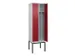locker voor scheiding van kleding,HxBxD 2120x600x500mm,2vak