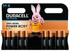 Batterij Duracell Optimum 8xAA Alkaline 1.5V