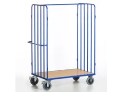 pakketwagen,draagverm. 600kg,laadvl. LxB 1000x700mm,houtetage,RAL5010