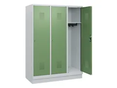 schoollocker,HxBxD 1630x1200x500mm,3vak,vak B 400mm,cil.-slot,sokkel