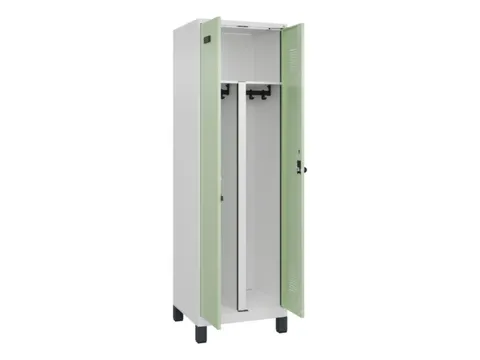 PBM-locker,HxBxD 1950x600x500mm,2vak,vak B 300mm,draaigrendel