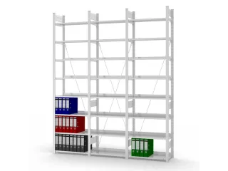 dossierstelling,aanbouwveld,HxBxD 2000x760x635mm,vaklast 90kg - 3