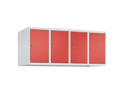 opzetkast,v. locker,4vak.,vak B 300mm,HxBxD 500x1200x500mm,vleugeldeur