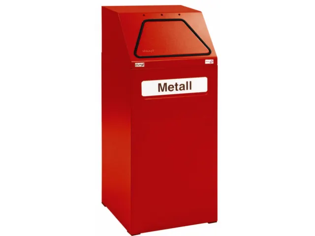 conteneur de tri sélectif,coupe-feu,1x65l,HxlxP 970x405x380mm