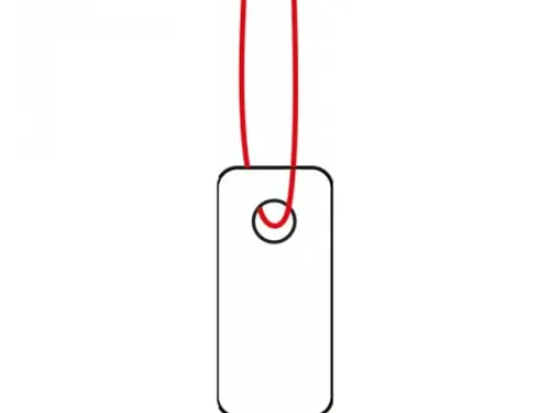 HERMA 6918 Hanglabel 32x50mm Wit karton met Rood draad 1000 stuks