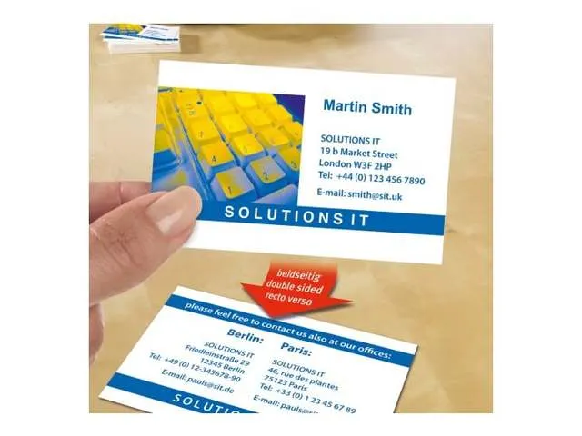 visitekaartjes Avery C32016-10 85x54mm 220gr wit 100 stuks