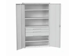 universele kast,HxBxD 2000x1300x550mm,4xStalen bodem,3lade(n) - 1