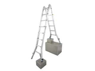 multifunctionele telescoopladder,4x5,sporten,balk L 5,35m,aluminium - 4