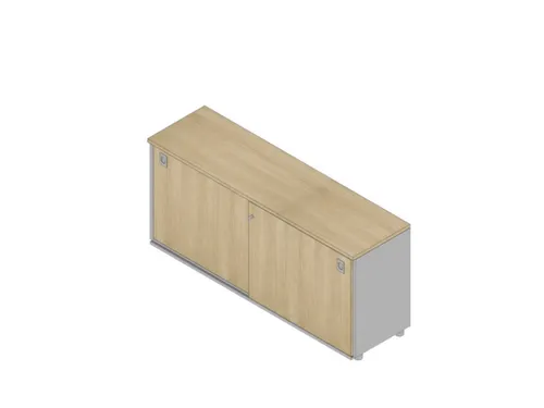 schuifdeurkast,HxBxD 730x1600x450mm,1xhouten vloer,2ordnerhoogte
