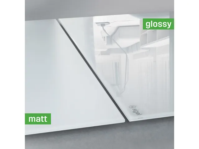 Tableau en verre magnétique XL Sigel 2000x1000x18mm Blanc mat