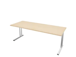 In hoogte verstelbaar bureau,HxBxD 720-840x2000x800mm,NE-esdoorn - 2