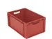 Euronorm Stapelkrat Pp 270x600x400mm Wanden/bodem Gesloten Rood 55l