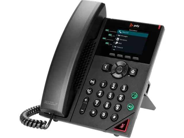 Téléphone IP Poly VVX 250 à 4 lignes et compatible PoE GSA/TAA