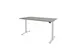 Dextro Basic Zit-sta Bureau Elektrisch 160x80 Licht grijs 25mm Wit