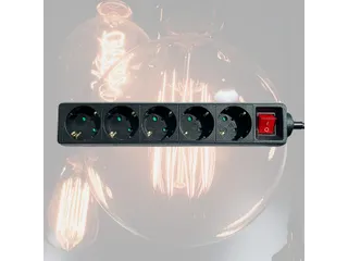 Stekkerdoos BRASQ 4 voudig 1.4 meter zwart - 8