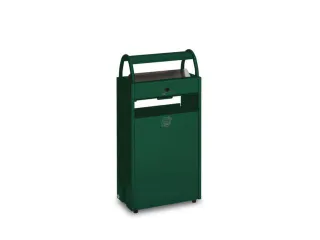 Combi-Asbak 8/60 liter Groen 960x480x250 Overkapping Verzinkt - 2