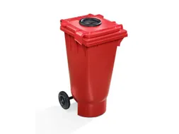 UN-bak,v. spuitbussen,kunststof,rood,permanent antistatisch,120l