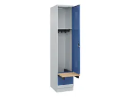locker met bank,HxBxD 1950x400x815mm,1vak,vak B 400mm,cilinderslot