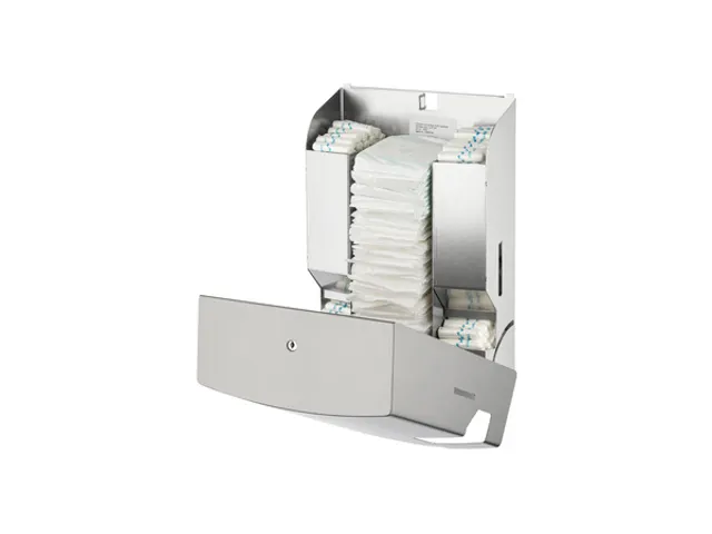 MediQo-line Maandverband- & tampondispenser RVS anti-fingerprint