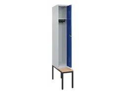 locker met bank,HxBxD 2120x300x815mm,1vak,vak B 300mm,cilinderslot