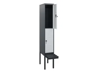 Dubbeldekse dekenkist,HxBxD 1950x300x815mm,1x2vak.,vak B 300mm - 2