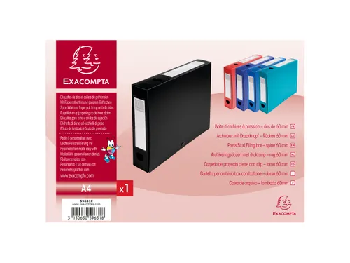 Klasseerdoos PP opaa k rug 60mm zwart