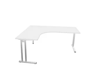 bureau in vrije vorm,HxBxD 740x1800x1600mm,vrije vorm,Bl-wit - 1