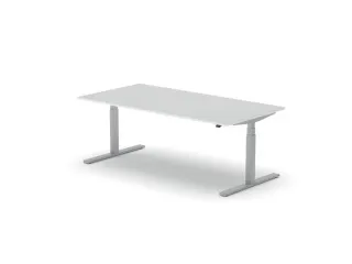 Elektrisch ihv bureau,HxBxD 650-1310x2000x1000mm,blad wit - 1