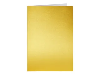 Correspondentiekaart Papicolor dubbel 105x148mm metallic goud pak 6st - 1