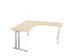 bureau in vrije vorm,HxBxD 740x1600x1600mm,vrije vorm,NE-esdoorn