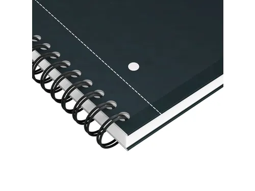 Spiraalblok Oxford International Notebook A4+ ruit 5x5mm Zwart