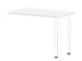table de rallonge,haut. régl.,HxlxP 720-840x1000x600mm,Bl-blanc