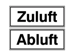aanwijzingsbord,Toevoerlucht / afvoerlucht,aluminium gemerkt,gemoffeld