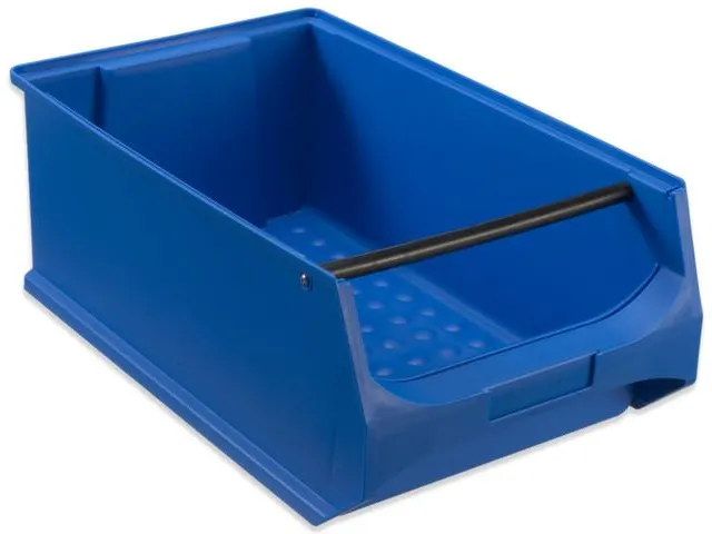 Zichtbak Hxbxd 200x300x500mm Pp Met Draaggreep Blauw Grip