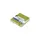 Schetsboek Kangaro 12x12cm lime green PU HC 80 vel 140gr roomwit met e
