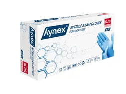 Handschoen Hynex Maat XL nitril 100stuks blauw