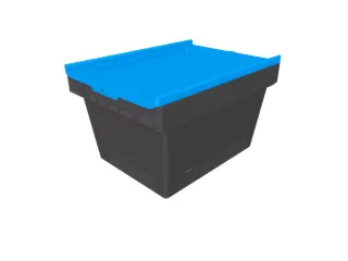 Herbruikbare containers HxLxB 240x410x300mm 18l PP-regeneraat blauw - 1