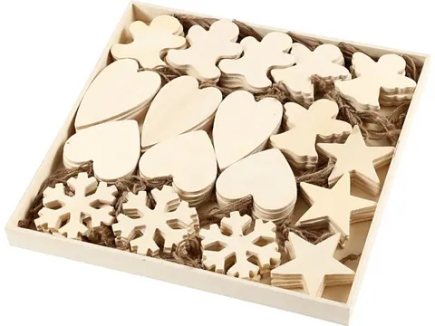 Ornament 9-11cm dikte 4mm triplex/pk90