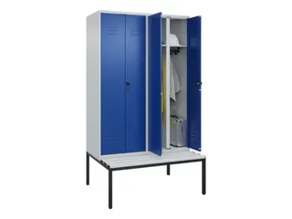 locker voor scheiding van kleding,HxBxD 2120x1200x815mm,4vak - 2