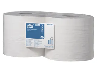 Poetsrol Tork 2-laags Wit 129262 Basic Combi rol W1/2 multifunctioneel - 3
