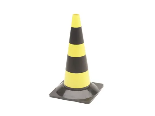 Verkeerskegel Geel/Zwart 50cm