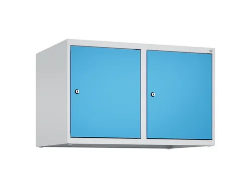 opzetkast,v. locker,2vak.,vak B 400mm,HxBxD 500x800x500mm,cilinderslot