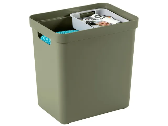Sigma Home opbergbox 25L donkergroen - 35x24,6x36,3cm