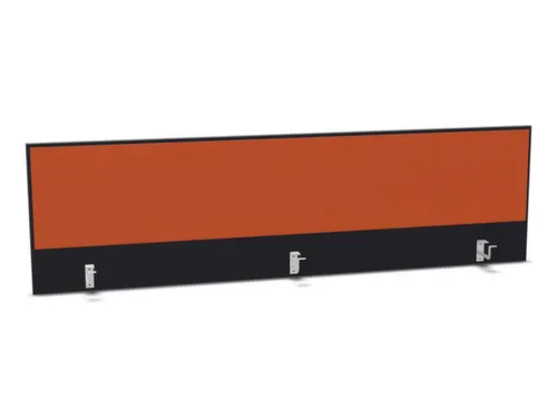 opzetpaneel,v. bureau,aanbouw achter,B 2000mm,CC-zwart,BN3012-oranje