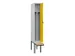 armoire vestiaire avec banc noir et blanc,HxlxP 2120x300x815mm