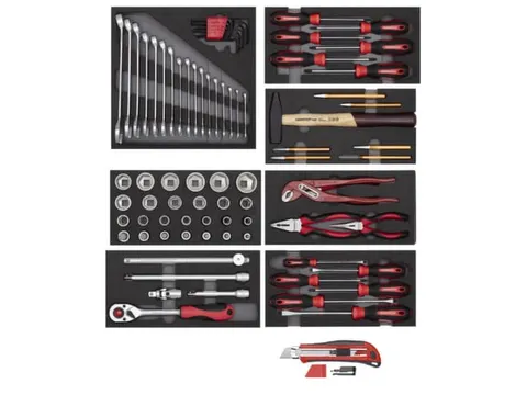 GEDORE RED R21010000 Gereedschapsset 8x CT modules + frees 81stuks