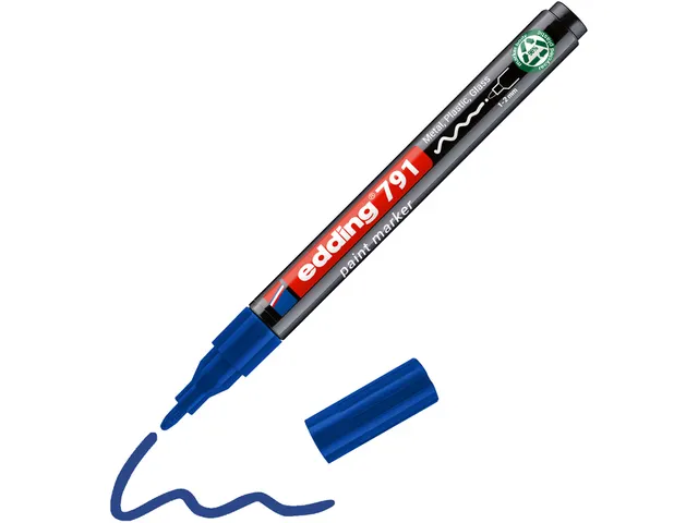 Paintmarker edding 791 PCR op alcoholbasis 1-2mm blauw