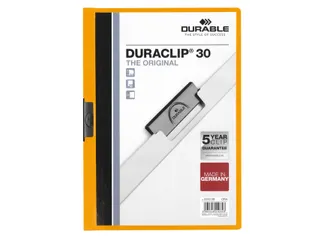 Klemmap Durable 2200 A4 3mm Oranje - 1